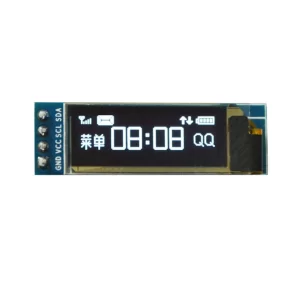 0.91 inch I2C/IIC 128x32 Blue OLED Display Module