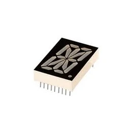17 Segment Alphanumeric Display 0.8 Inch in Green