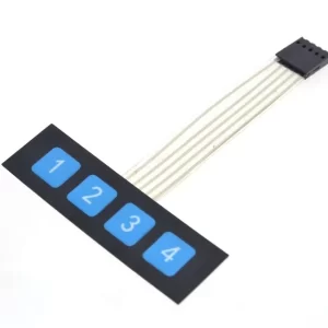 DC 12V 1×4 Key Matrix Membrane Switch Keypad